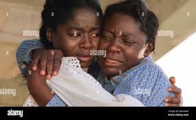 USA. Akosua Busia and Desreta Jackson in the (C)Warner Bros movie : The  Color Purple (1985). Plot: A black Southern woman struggles to find her  identity after suffering abuse from her father