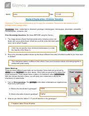 Gizmo answer student exploration chicken genetics answer key , mouse genetics (one trait) gizmo _ explorelearning … 20 nov 2020. Chickengeneticsse Pdf Name Lucia Date Student Exploration Chicken Genetics Directions Follow The Instructions To Go Through The Simulation Respond To Course Hero