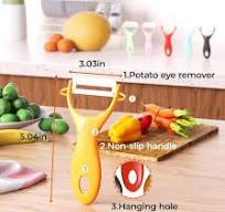 Trez Treamer 6PCS Vegetable Peeler Set with Sharp Blade,Ceramic Apple  Peeler Potatoes & Potato Peeler Veggie Peeler Fruit Peeler Carrot Y Peeler  Utral ...