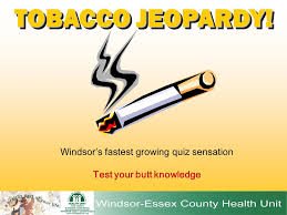 In heavy smokers the alveoli of the lungs are enlarged and damaged which reduces the surface area for the exchange of respiratory gases. Tobacco Jeopardy Windsor S Fastest Growing Quiz Sensation Test Your Butt Knowledge Ppt Download