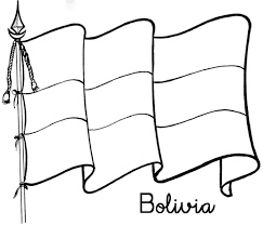 La bandera de colombia tiene tres colores principales, amarillo, rojo y azul. Dibujos De Los Simbolos Patrios De Bolivia Para Pintar Colorear Imagenes