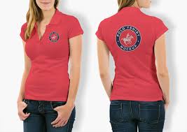 Free Woman With Polo T Shirt Mockup Psd Polo Shirt Women Polo Shirt Design Polo T Shirt Design
