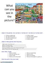 In The Street Interactive Worksheet English As A Second Language Esl English As A Second Language Worksheets