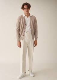 Check spelling or type a new query. Men S Beige Cardigan White Polo White Chinos White Leather Low Top Sneakers Mens Fashion Cardigan Mens Outfits Mens Cardigan Outfit