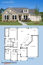 Single Story 3 Bedroom 2500 Sq Ft Home Featuring A Home Office Covered Porch And Stunning Kitchen Family House Plans House Blueprints New House Plans