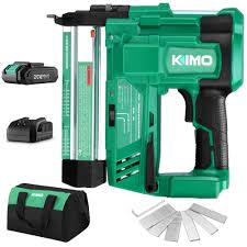 This ryobi p325 one+ cordless finish nailer isn't for most users. Kimo 20v 18 Gauge Cordless Brad Nailer Stapler Kit 2 In 1 Cordless Nail Staple Gun W Lithium Ion Battery Fast Charger 18ga Nails Staples Single Or Contact Firing For Home Improvement Woodworking Buy Online In Samoa At