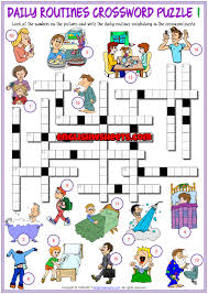 All of the puzzles are free. Daily Routines Esl Printable Crossword Puzzle Worksheets