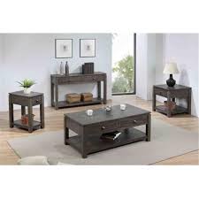 Sunset Trading Dlu El1602 03 04 08 Shades Of Gray Coffee Console End Table Set 4 Piece Walmart Com 4 Piece Coffee Table Set Coffee Table Coffee Table Setting
