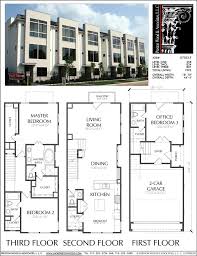 Three Story Townhouse Plan D7033 E Town House Plans Town House Floor Plan House Layout Plans