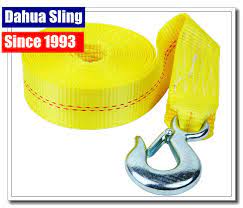 Heavy Duty Boat Winch Strap With Safety Hook Nylon Winch Strap Replacement