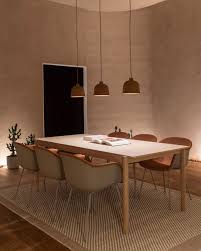 Home Decor Dining Room Design Inspiration From Muuto The Linear Wood Table Brings A Simple A Dining Room Design Scandinavian Dining Room Japanese Dining Table