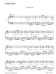 Free Hallelujah Jeff Buckley Sheet Music Preview 1 Piano Sheet Music Free Piano Sheet Sheet Music