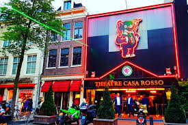 The Casa Rosso Theatre Is One Of The Most Famous Places In The Red Light District Of A Red Light District Amsterdam Red Light District Victoria Hotel Amsterdam