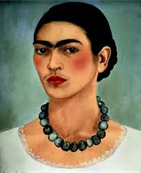 Modern Frame 12x10 of Self-Portrait with Necklace, 1933. Creator: Frida  Kahlo