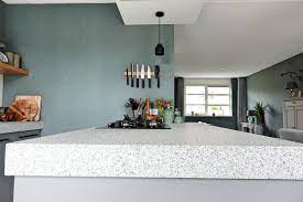 blad bianco cristal anticato graniet 10 cm dik keuken tuin
