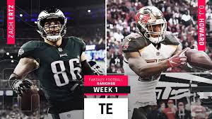 Tight end can be a position that people pass over when it comes to draft. Week 1 Fantasy Football Te Rankings Sporting News