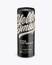 Download Glossy Paper Tube Mockup Mockup Free Psd Mockup Psd Mockup