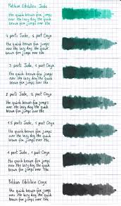 Inkshift - Pelikan Edelstein Jade To Onyx - Inky Recipes - The Fountain Pen  Network