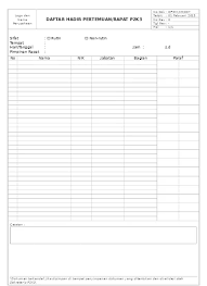 Check spelling or type a new query. P Frm K3 007 Daftar Hadir Pertemuan Rapat P2k3