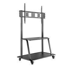 This stand works well on the table or desk that already exists in your house. T1035l Ultra Heavy Duty Steel Mobile Tv Stand Tv Carts Stands Tv Cart Stand Lumi Legend Corporation