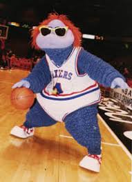 This is wonderfully sublime and weird stuff pitched by the most wonderfully weird and sublime league. 76ers Mascot Rabbit