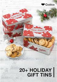 This Collection Of Cookie Filled Holiday Gift Tins Is Just What You Need To Tackle Gift Giving This Year From Co Worker Mini Cookies Xmas Cookies Edible Gifts