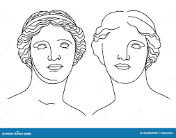 Venus Line Art Illustrations & Vectors