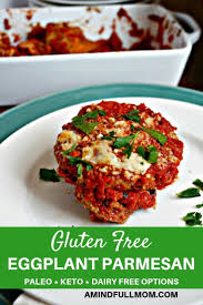 Low Carb Gluten Free Eggplant Parmesan An Incredibly Rich Luxorious And Comforting Cla Gluten Free Eggplant Parmesan Eggplant Parmesan Popular Italian Food