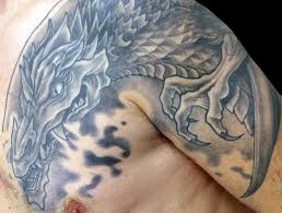 Medieval dragon tattoos for men. Medieval Dragon Tattoo Medieval Dragon Dragon Tattoo Mens Shoulder Tattoo