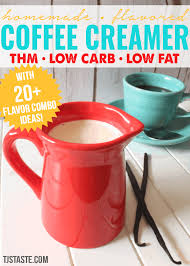 Can be mixed into hot and cold. Creamer Homemade Flavored Coffee Creamer Thm Low Carb Low Fat Tjstaste Com