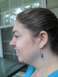Brain Cancer Awareness Ribbon Earrings
