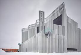 Zigzagging Aluminium Walls Wrap Oklahoma Contemporary Arts Center In 2020 Industrial Architecture Aluminum Wall Interior Architecture Design