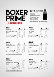 Boxer Prime Boxing Training Workout Punching Bag Workout Kickboxing Workout