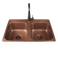 Now offering free shipping, extended warranties & 0% financing. Sinkology Riley Top Mount 33 Copper 1 Hole Double Bowl Copper Kitchen Sink At Menards