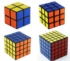 Rubiks Cube Combo 2x 3x 4x 5x Competition Cube