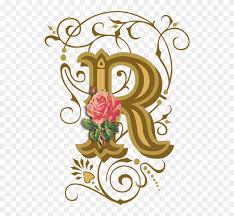 R Letters Handwriting Styles And Monograms Alphabet Letter R Chunk Snap Button Pendant Fits Snaps Clipart 1980675 Pinclipart