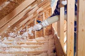 I was wondering if someone could advise me on how to properly install r30 insulation (rolled or blown) on the ceiling of a new addition that is using trusses with 2x4's. Blown In Attic Insulation