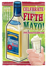 Cinco De Mayo Fifth Of Mayo Vodka Bottle Funny Illustration Vodka