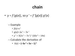 In the calculus of variations, a field of mathematical analysis, the functional derivative (or variational derivative) relates a change in a functional to a change in a function on which the functional depends. Derivative Rules Ppt Video Online Download
