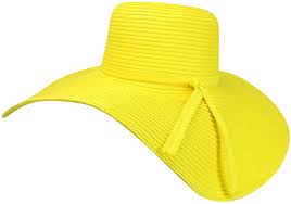 Luxury Divas Yellow Crushable Wide Brimmed Floppy Hat At Amazon Women S Clothing Store Wide Brimmed Wide Brim Straw Hat Wide Brim Sun Hat
