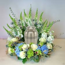 · wedding florists · annapolis, md. Blues And Ivory Cremation Wreath In Annapolis Md York Flowers Annapolis