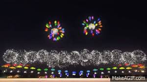 Fwsim Mount Fuji Synchronized Fireworks Show On Make A Gif