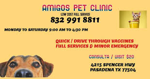 Amigos pet clinic es una clínica de servicio completo. Amigos Pet Clinic 4215 Spencer Hwy Pasadena Tx Veterinarians Mapquest
