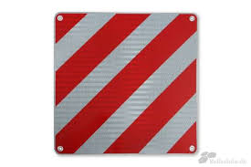 Italien Warntafel Fur Fahrzeuge Mit Uberstehenden Ladungen 500x500mm