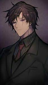 He have scar on his left eye.he he eh eh. Pin By O Kau On Zombie Anime Guys With Glasses Black Hair Anime Guy Anime Characters