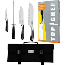 top chef 5 piece knife set including