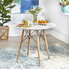 Our dining table is made of rubber wood base, strong and stable. Round Retro Table Round Table Round Dining Table Retro Table