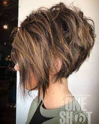 Messy Brunette Pixie Bob With Highlights Hair Styles Short Shag Hairstyles Thick Hair Styles