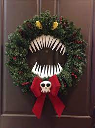 Man Eating Wreath Inspired From The Nightmare Bef Nightmare Before Christmas Wreath Nightmare Before Christmas Decorations Nightmare Before Christmas Halloween