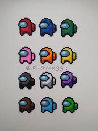 In space, no one will hear you scream. Llavero Among Us Pixel Art Hama Beads Etsy Art Perle Grille Pixel Art Perles A Tisser